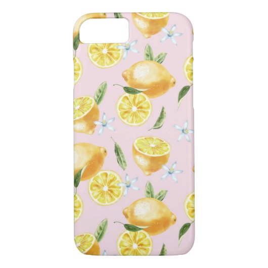 Lemon Pattern Case-Mate iPhone Hülle (Rückseite)