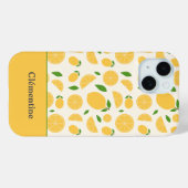 Lemon Pattern Case-Mate iPhone Hülle (Rückseite (Horizontal))