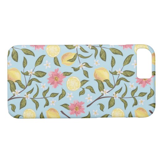 Lemon Pattern Case-Mate iPhone Hülle (Rückseite (Horizontal))