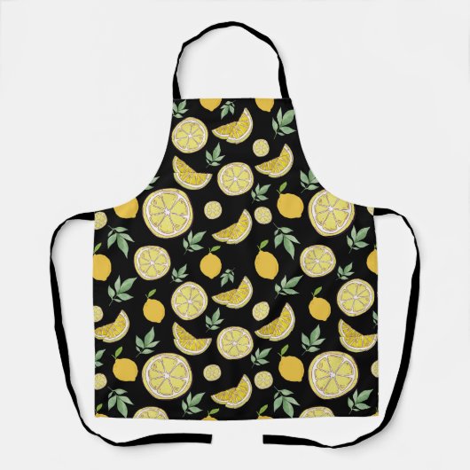 Lemon Pattern Citrus Schürze (Vorderseite)