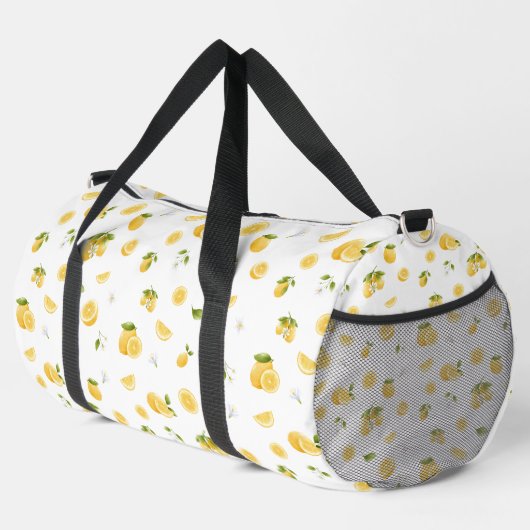 Lemon Pattern Duffle Bag (Rechte Ecke)