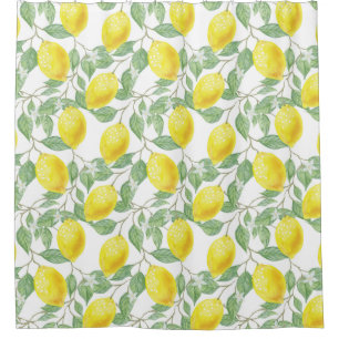 Lemon Pattern Duschvorhang