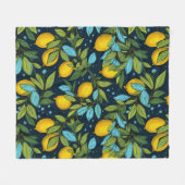 Lemon Pattern Fleecedecke (Vorderseite (Horizontal))