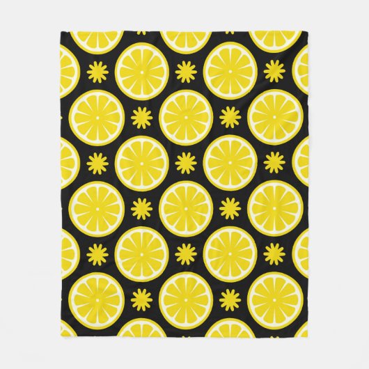 Lemon Pattern Fleecedecke (Vorderseite)