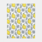 Lemon Pattern Fleecedecke (Vorderseite)