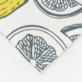 Lemon Pattern Fleecedecke (Ecke)