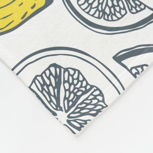 Lemon Pattern Fleecedecke (Ecke)