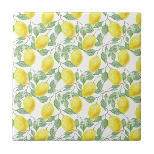 Lemon Pattern Fliese (Vorderseite)