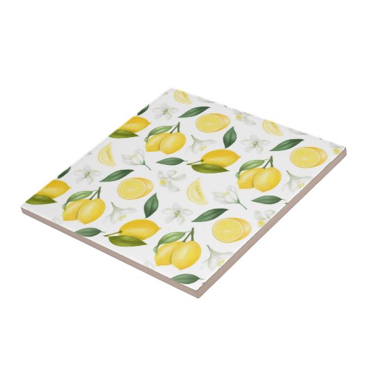 Lemon Pattern Fliese (Seite)