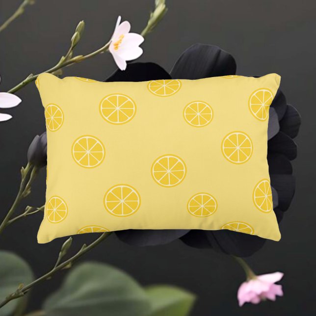 Lemon Pattern Gelbes Kissen (Von Creator hochgeladen)