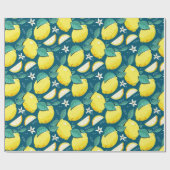 Lemon Pattern Geschenkpapier (Flach)
