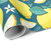 Lemon Pattern Geschenkpapier (Rolleneckpunkt)