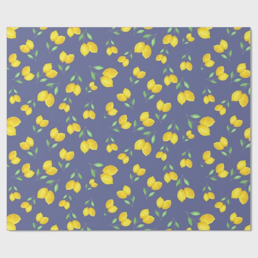 Lemon Pattern Geschenkpapier (Flach)