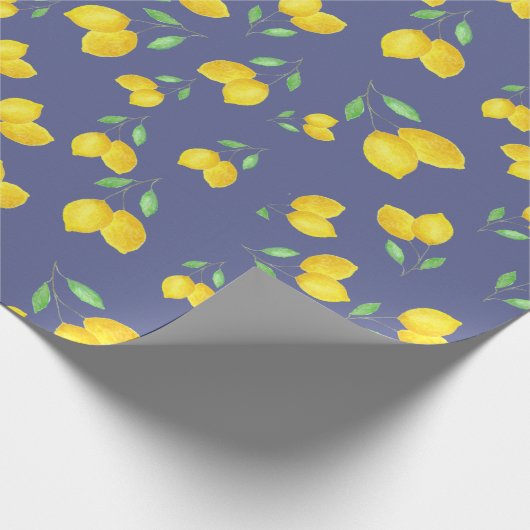Lemon Pattern Geschenkpapier (Ecke)