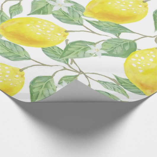 Lemon Pattern Geschenkpapier (Ecke)
