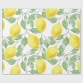 Lemon Pattern Geschenkpapier (Flach)