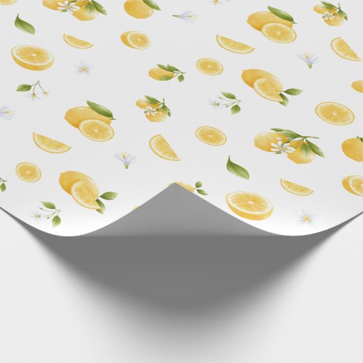 Lemon Pattern Geschenkpapier (Ecke)