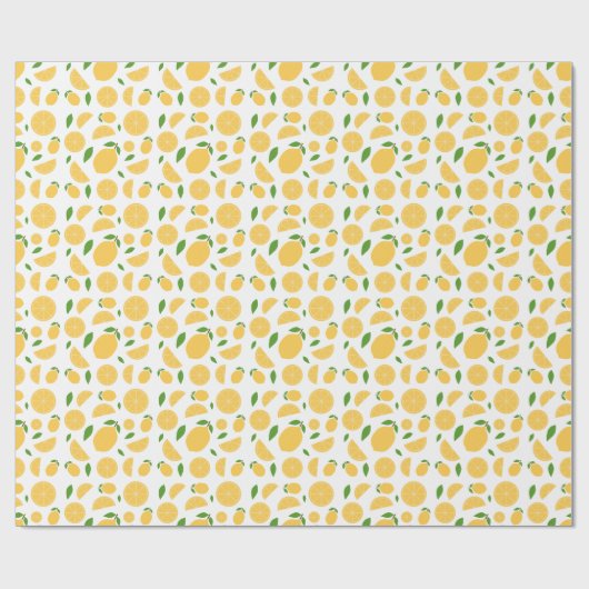 Lemon Pattern Geschenkpapier (Flach)