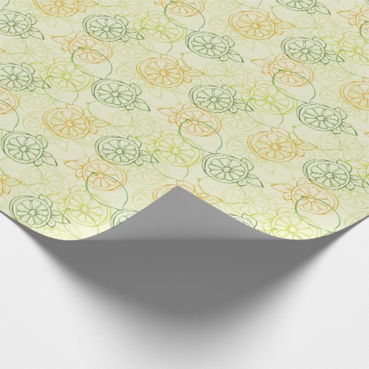 Lemon Pattern Geschenkpapier (Ecke)