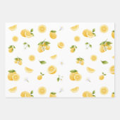 Lemon Pattern Geschenkpapier Set (Vorderseite 2)
