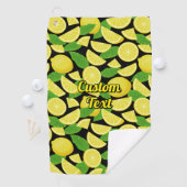 Lemon Pattern Golfhandtuch (Insitu)