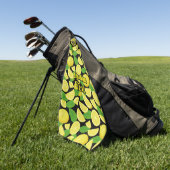 Lemon Pattern Golfhandtuch (Gras)
