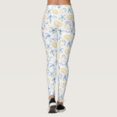 Lemon Pattern Handgezeichnet - Leggings (Rückseite)