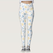 Lemon Pattern Handgezeichnet - Leggings (Vorderseite)