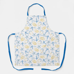 Lemon Pattern Handgezeichnete Schürze