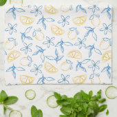 Lemon Pattern Handgezogenes Küchentuch (Gefaltet)