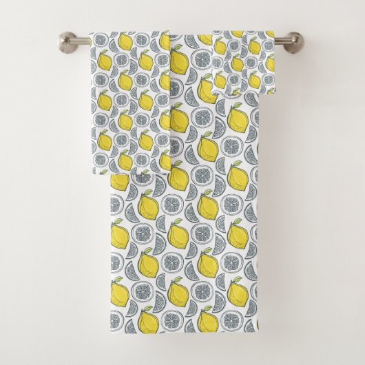 Lemon Pattern Handtuch Set (Insitu)