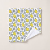 Lemon Pattern Handtuch Set (Waschlappen)