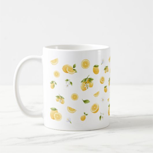 Lemon Pattern Kaffeetasse (Links)