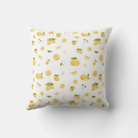 Lemon Pattern Kissen (Rückseite)