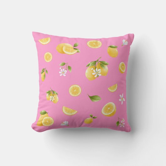Lemon Pattern Kissen (Vorderseite)