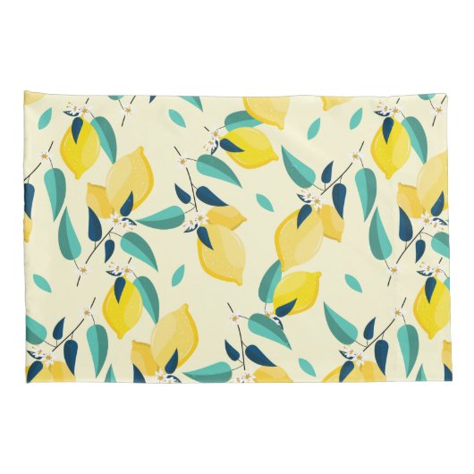 Lemon Pattern Kissenbezug (Rückseite-Rechts)