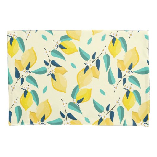 Lemon Pattern Kissenbezug (Vorderseite-Links)