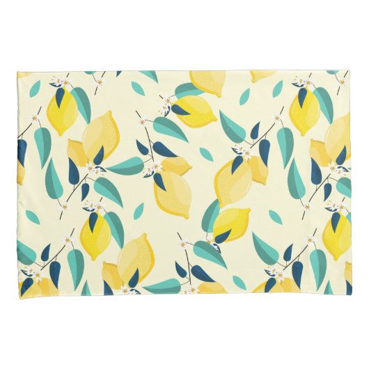 Lemon Pattern Kissenbezug (Vorderseite-Rechts)
