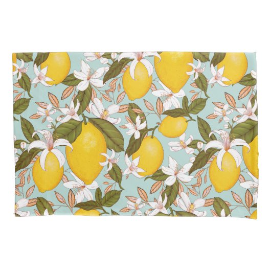 Lemon Pattern Kissenbezug (Vorderseite-Links)