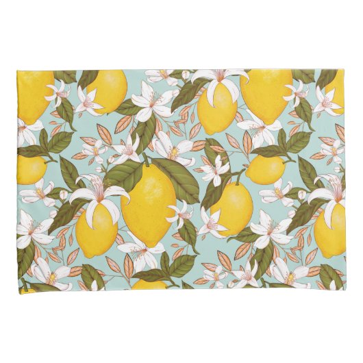 Lemon Pattern Kissenbezug (Vorderseite-Rechts)
