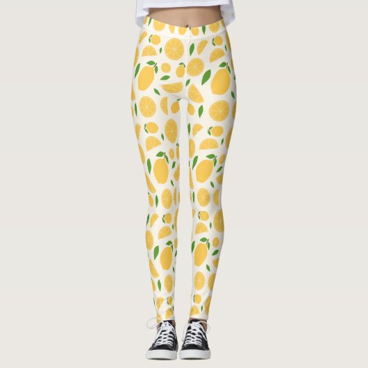 Lemon Pattern Leggings (Vorderseite)