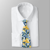 Lemon Pattern Men's Necktie  Krawatte (Gebunden)