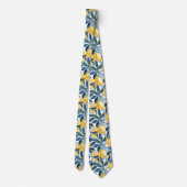 Lemon Pattern Men's Necktie  Krawatte (Rückseite)