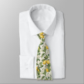 Lemon Pattern Men's Necktie Krawatte (Gebunden)