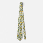 Lemon Pattern Men's Necktie Krawatte (Vorderseite)