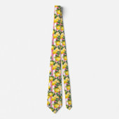 Lemon Pattern Men's Necktie  Krawatte (Vorderseite)