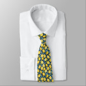 Lemon Pattern Men's Necktie  Krawatte (Gebunden)