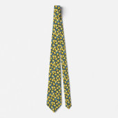 Lemon Pattern Men's Necktie  Krawatte (Vorderseite)