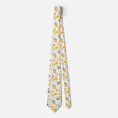 Lemon Pattern Men's Necktie Krawatte (Vorderseite)