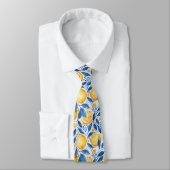 Lemon Pattern Men's Necktie  Krawatte (Gebunden)